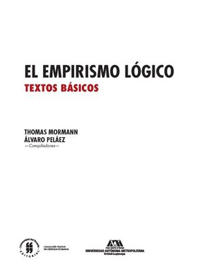 cover image of El empirismo lógico
